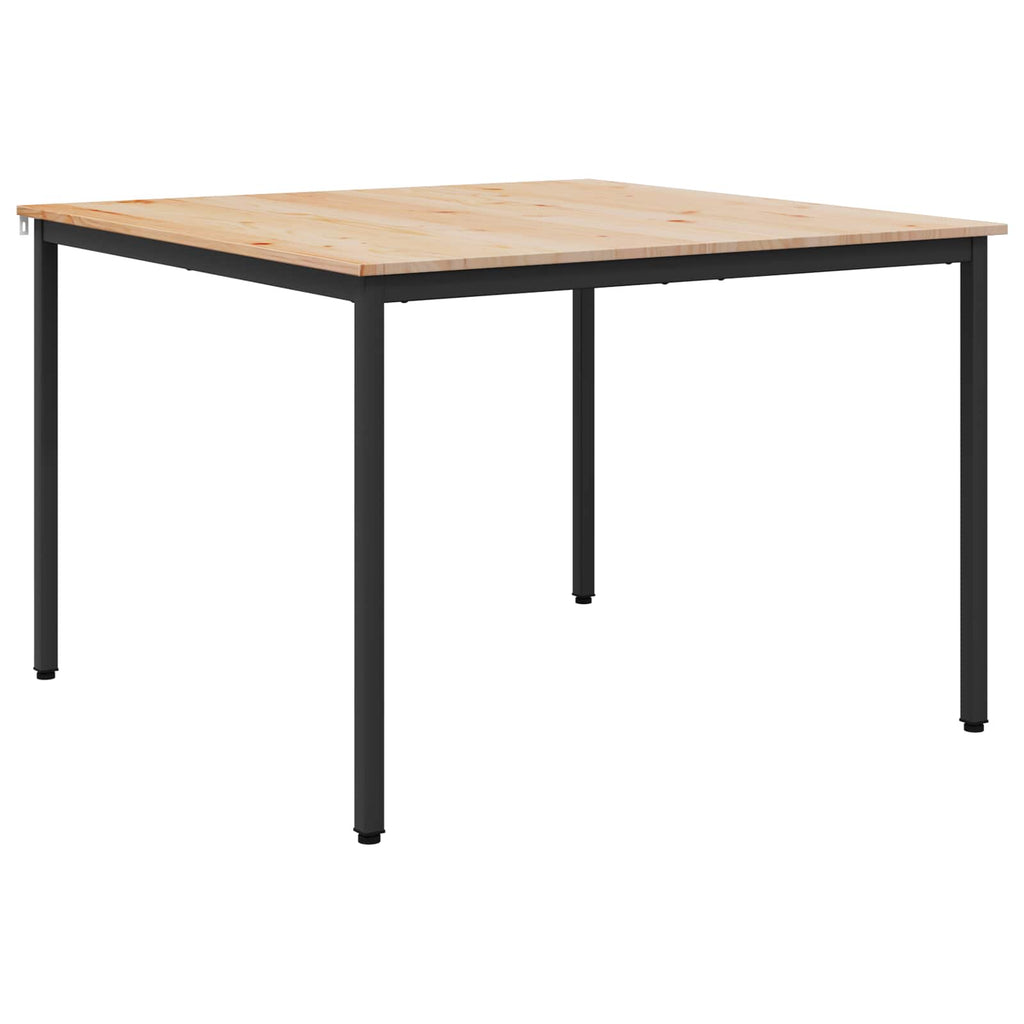 Esstisch Natur 110 x 110 x 75 cm Massives Kiefernholz