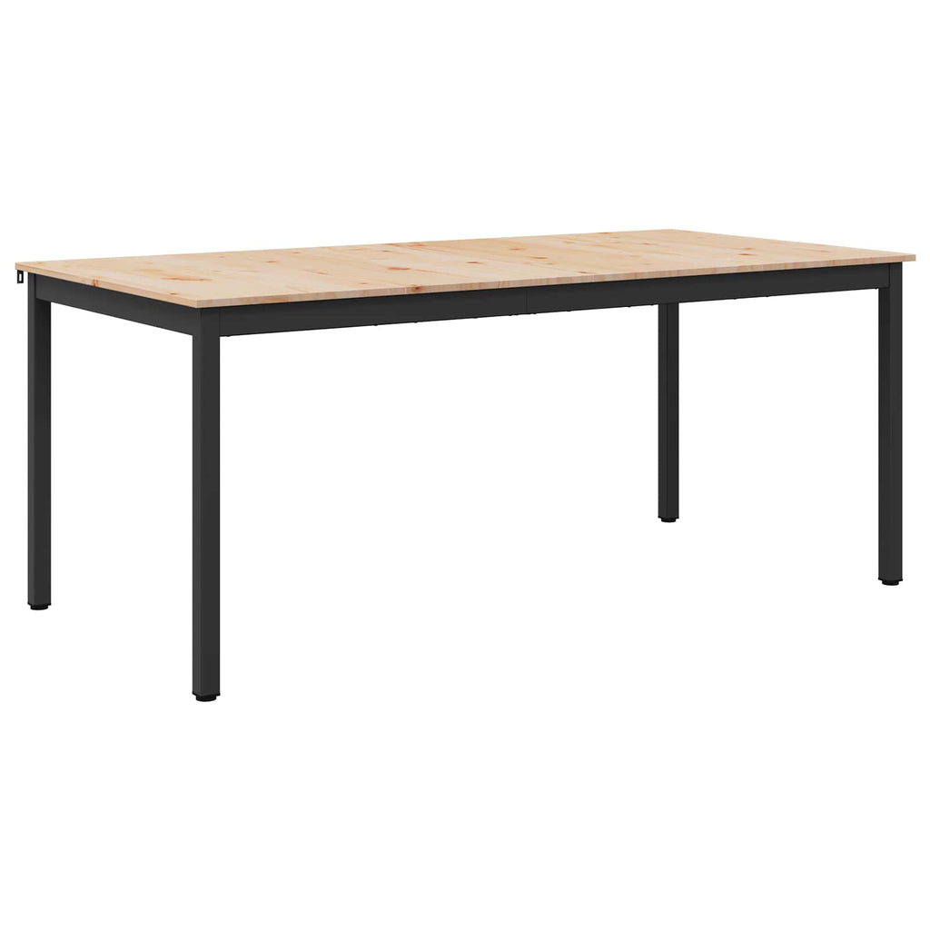 Esstisch Natur 140 x 80 x 75 cm Massives Kiefernholz