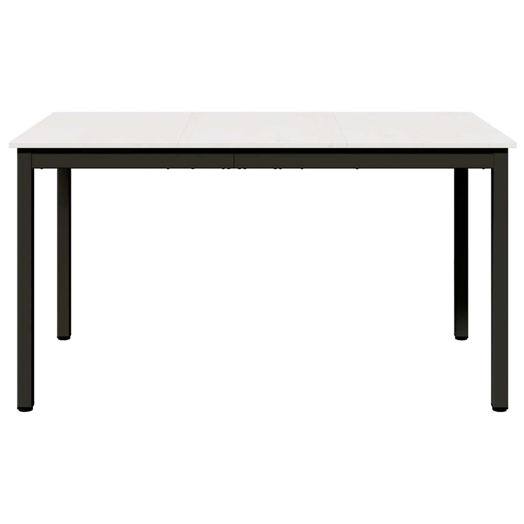 Esstisch Weiß 140 x 80 x 75 cm Massives Kiefernholz