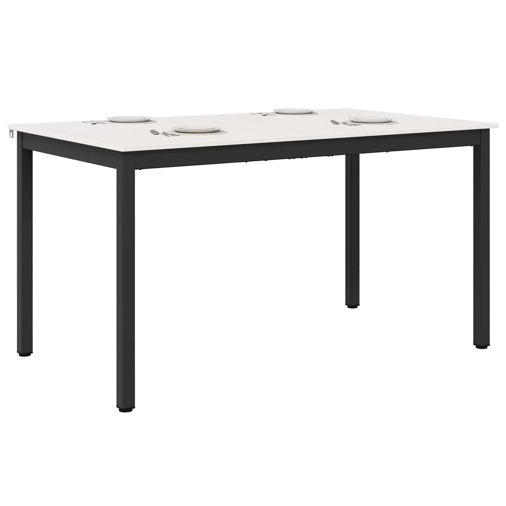 Esstisch Weiß 150 x 90 x 75 cm Massives Kiefernholz