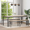 Esstisch Natur 180 x 90 x 75 cm Massives Kiefernholz