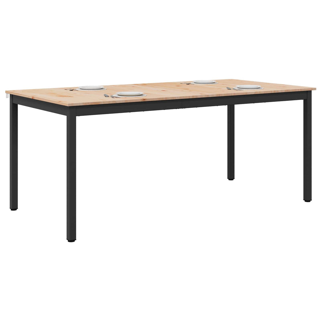 Esstisch Natur 180 x 90 x 75 cm Massives Kiefernholz