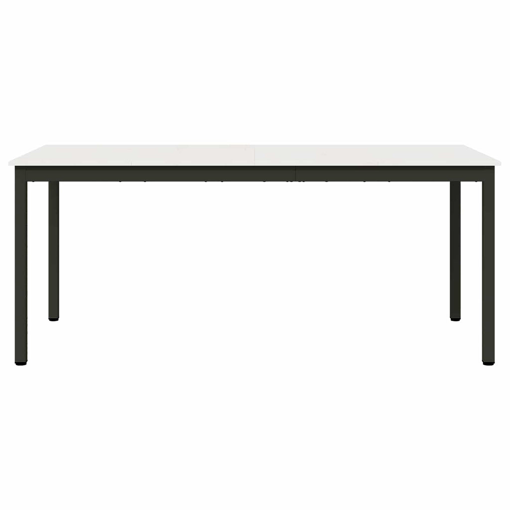 Esstisch Weiß 180 x 90 x 75 cm Massives Kiefernholz