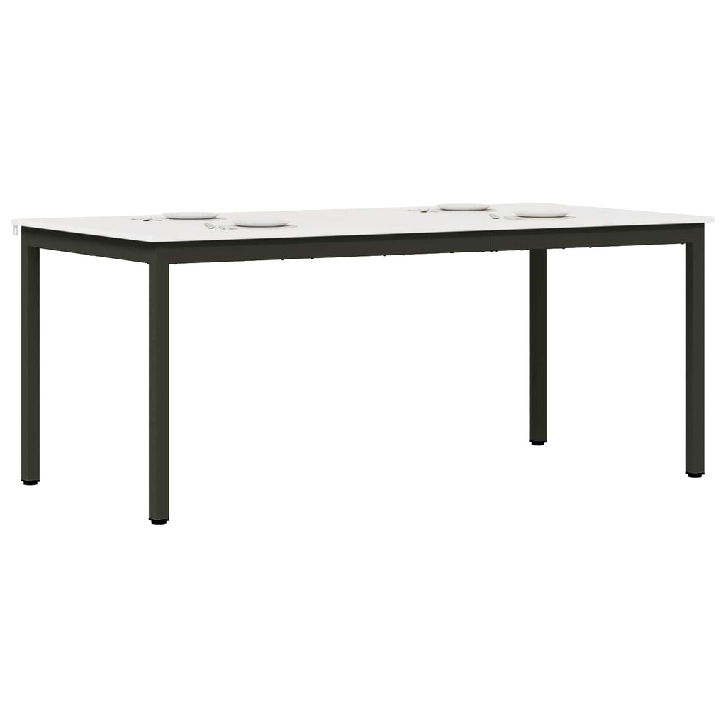 Esstisch Weiß 180 x 90 x 75 cm Massives Kiefernholz