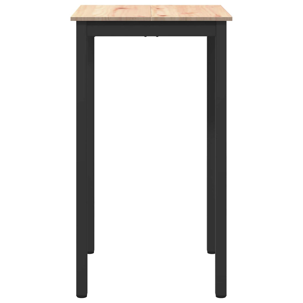 Bartisch Natur 60 x 60 x 105 cm Massives Kiefernholz