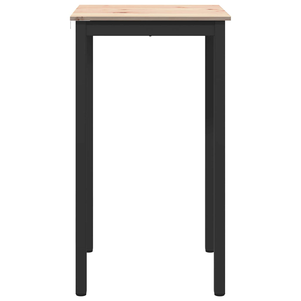 Bartisch Natur 60 x 60 x 105 cm Massives Kiefernholz