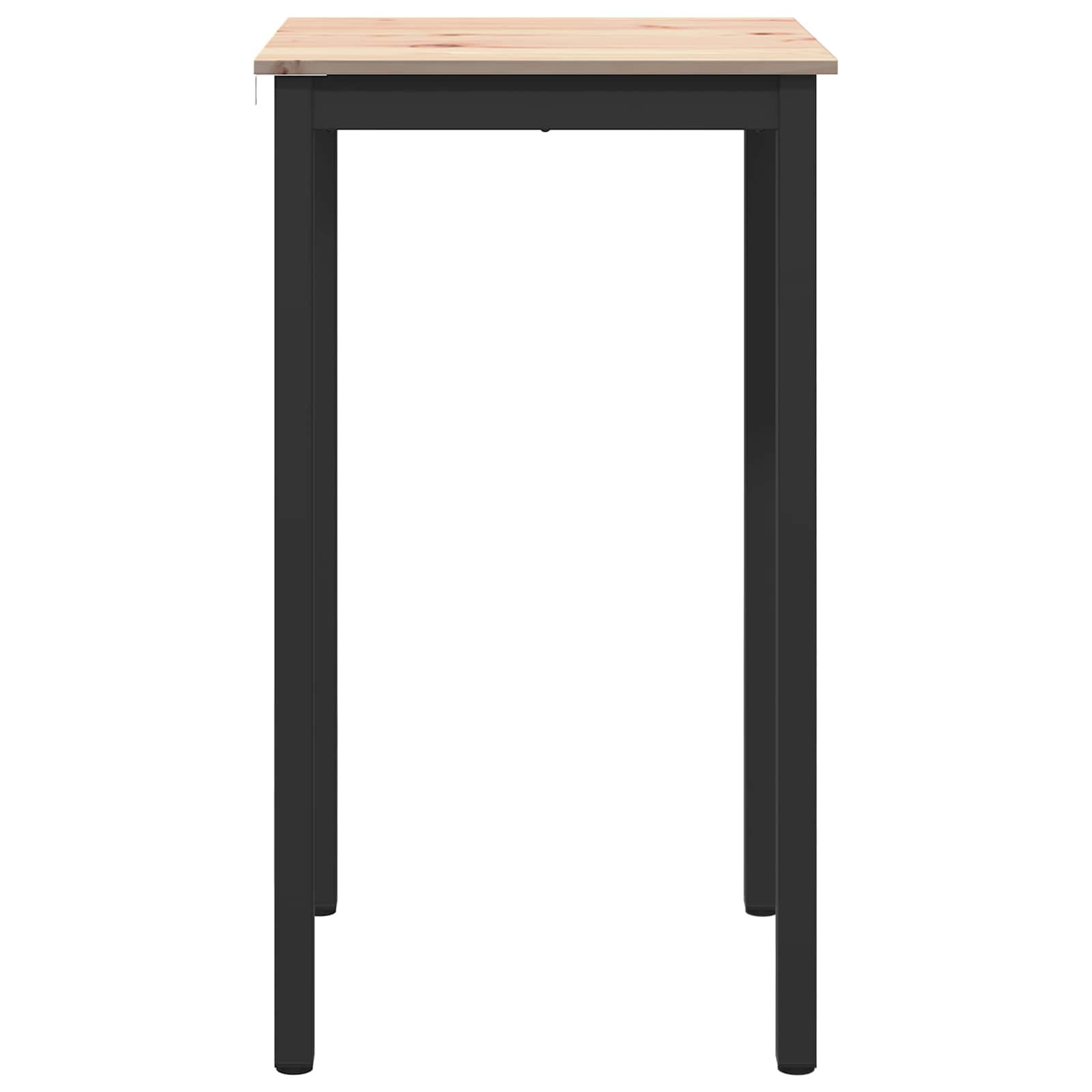 Bartisch Natur 60 x 60 x 105 cm Massives Kiefernholz