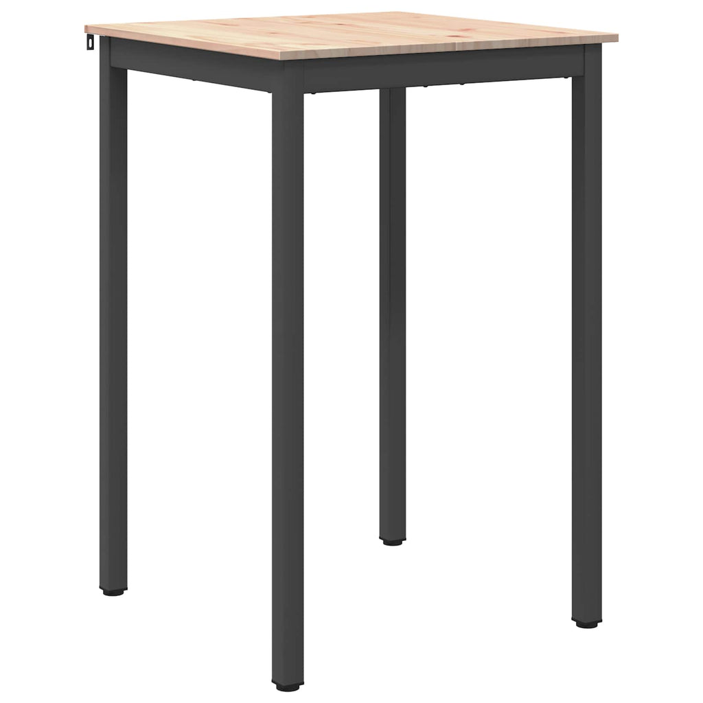 Bartisch Natur 70 x 70 x 105 cm Massives Kiefernholz