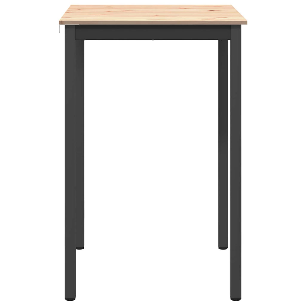 Bartisch Natur 70 x 70 x 105 cm Massives Kiefernholz