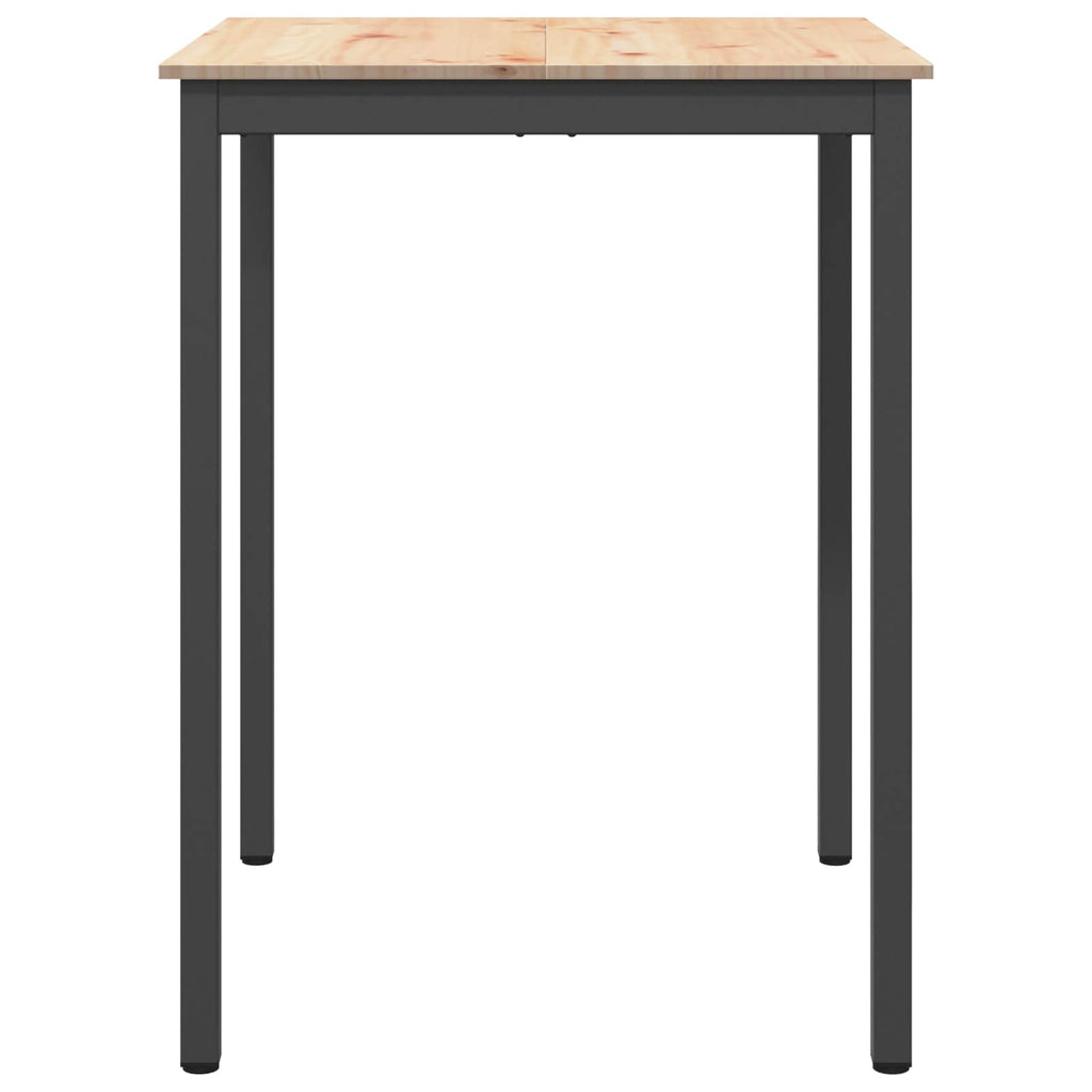 Bartisch Natur 80 x 80 x 105 cm Massives Kiefernholz