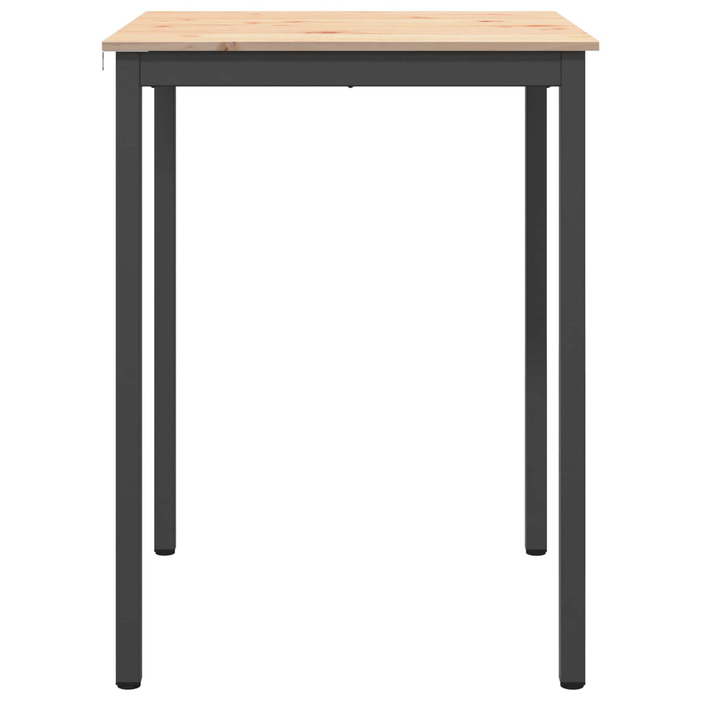 Bartisch Natur 80 x 80 x 105 cm Massives Kiefernholz
