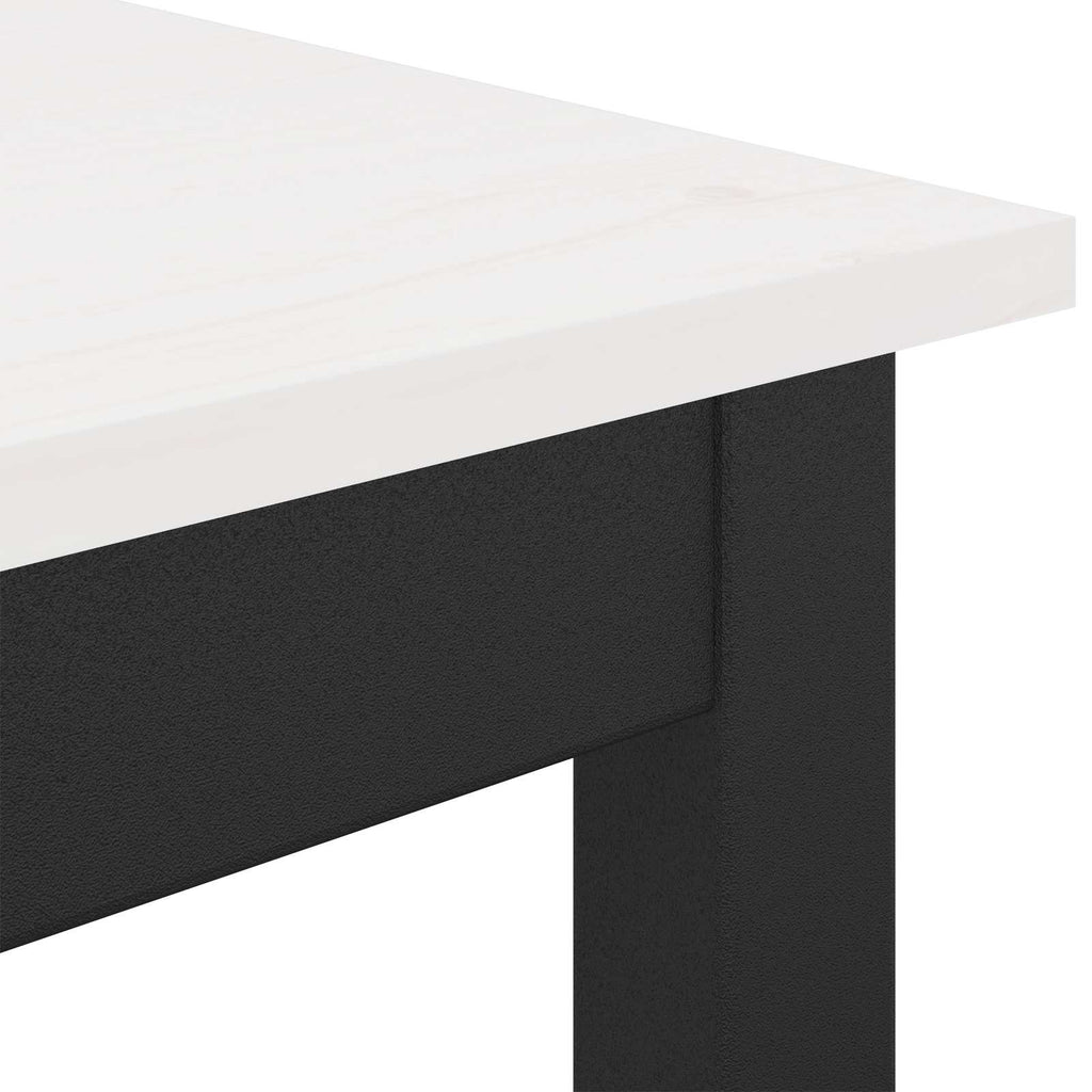 Bartisch Weiß 80 x 80 x 105 cm Massives Kiefernholz