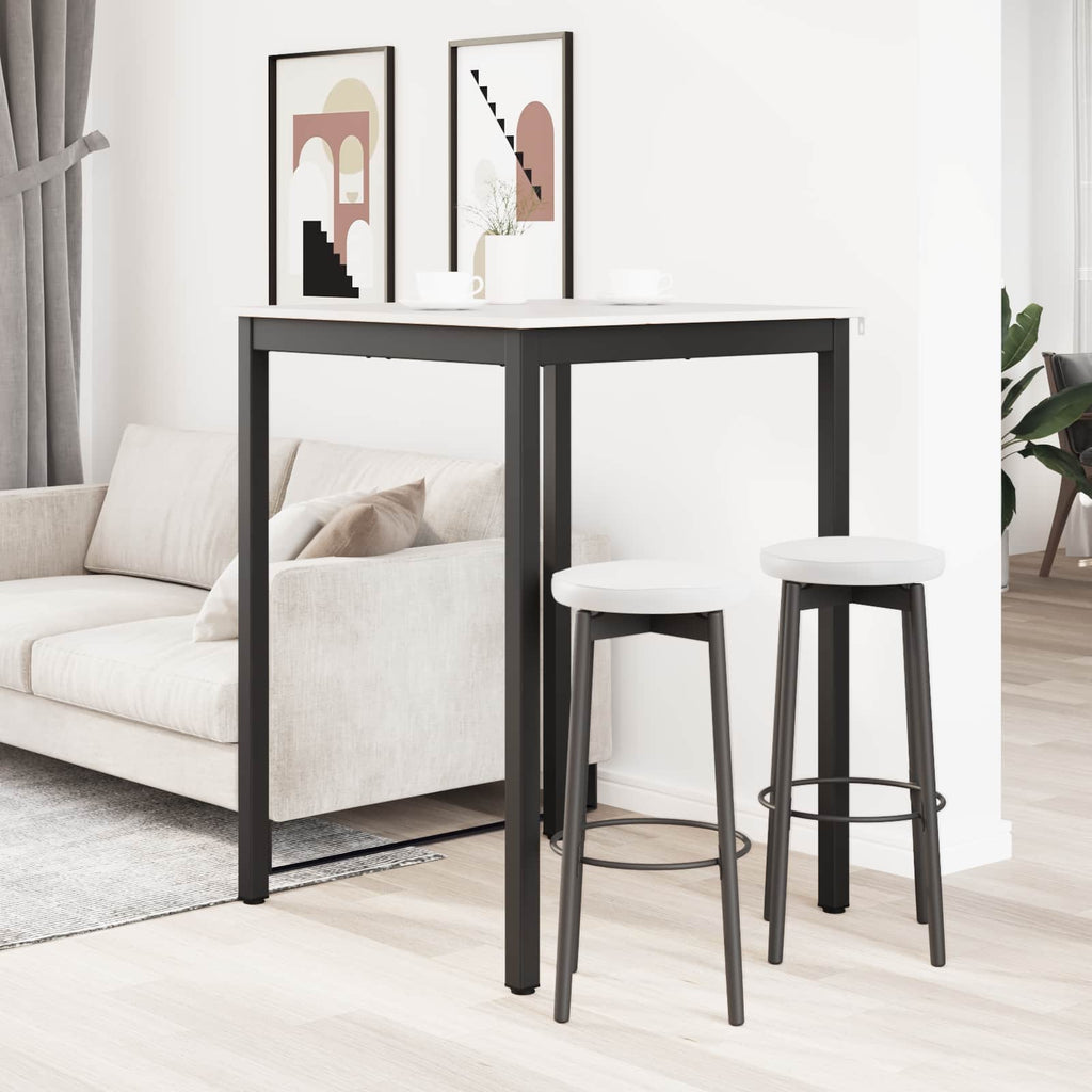 Bartisch Weiß 80 x 80 x 105 cm Massives Kiefernholz