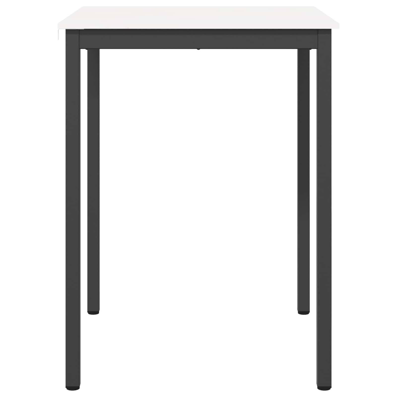 Bartisch Weiß 80 x 80 x 105 cm Massives Kiefernholz