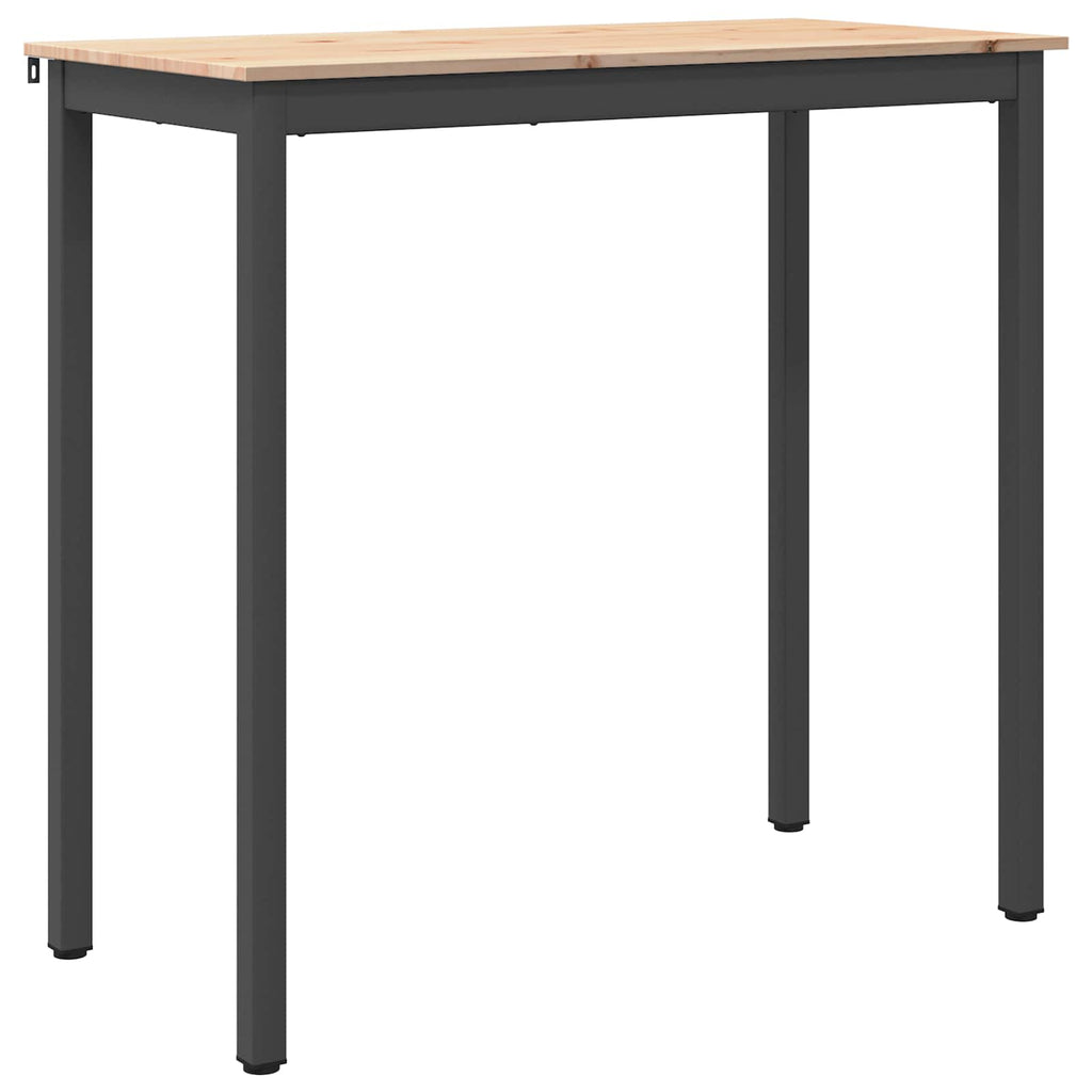Bartisch Natur 110 x 55 x 105 cm Massives Kiefernholz