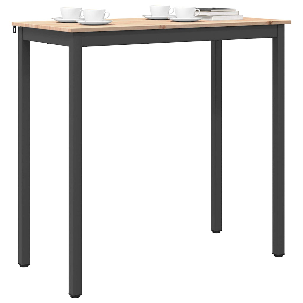 Bartisch Natur 110 x 55 x 105 cm Massives Kiefernholz