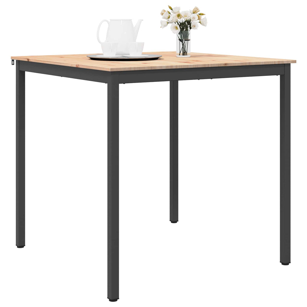 Bartisch Natur 110 x 110 x 105 cm Massives Kiefernholz