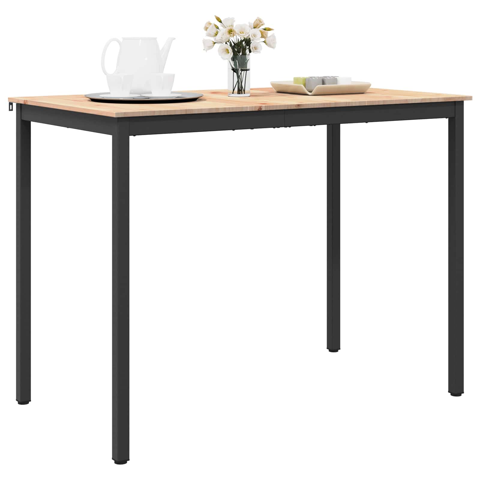 Bartisch Natur 140 x 80 x 105 cm Massives Kiefernholz