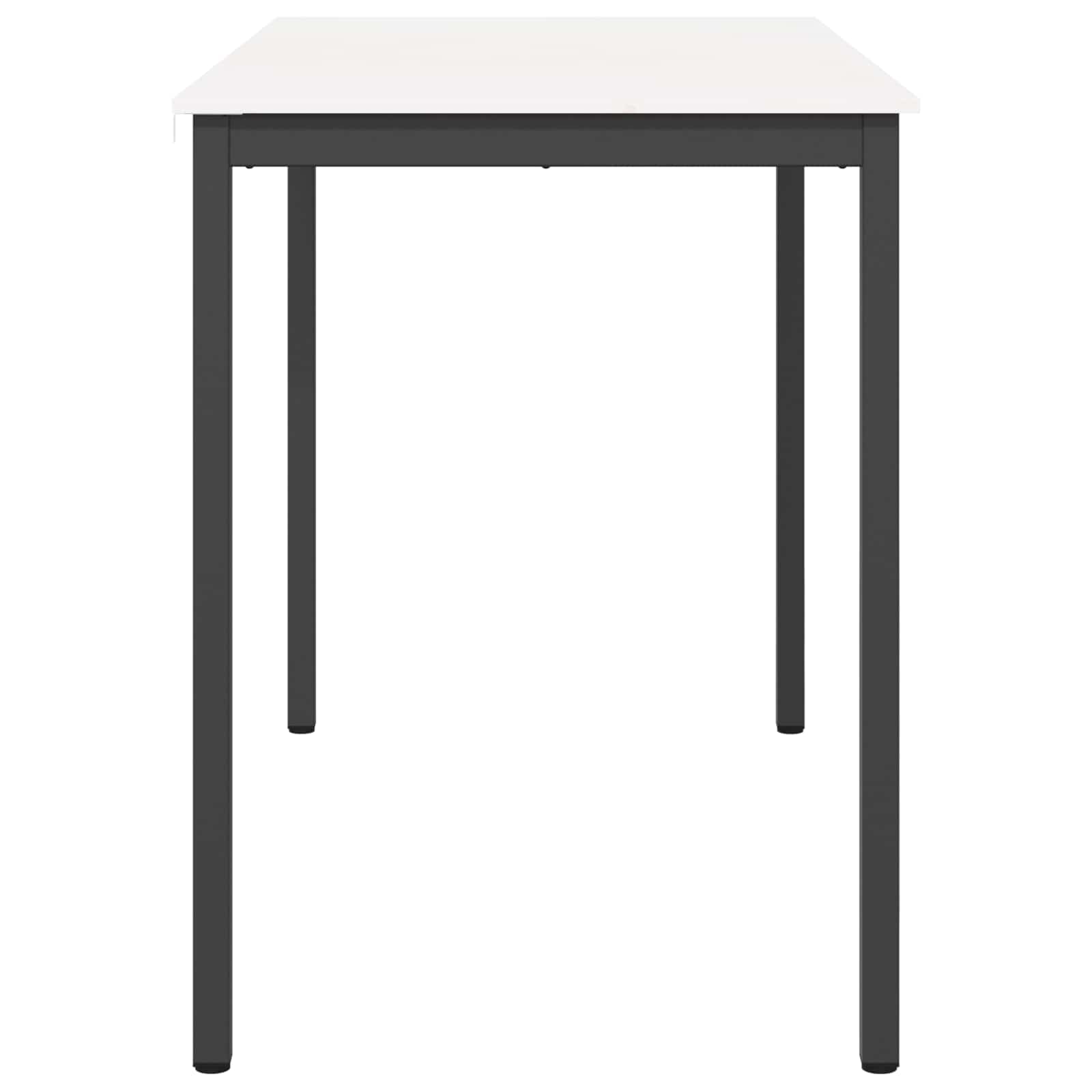 Bartisch Weiß 150 x 80 x 105 cm Massives Kiefernholz