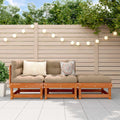 Sectional Sofa Einheiten Wachsbraun 183 x 61 x 62 cm