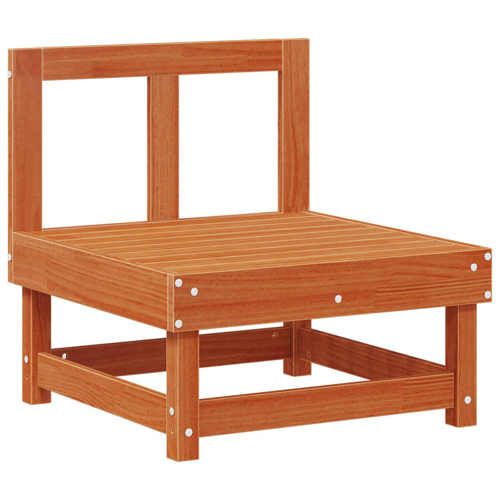 Garten Mittelssofa Massives Kiefernholz Wachsbraun