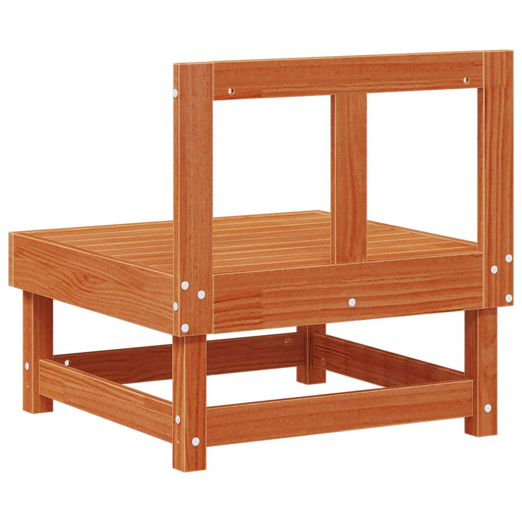 Garten Mittelssofa Massives Kiefernholz Wachsbraun