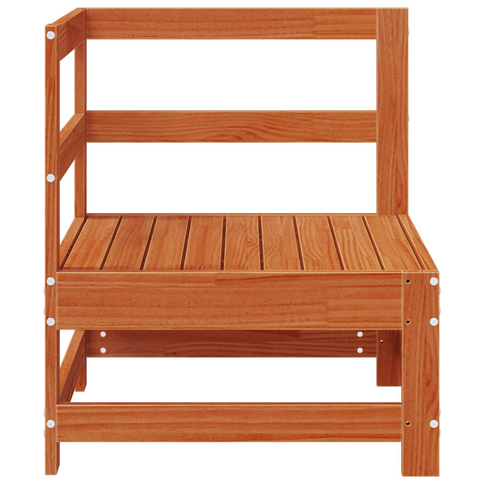 Gartenecksofa Massives Kiefernholz Wachsbraun 62 x 62 x 70,5 cm