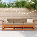 Sectional Sofa Einheiten 3 Stück Wachsbraun