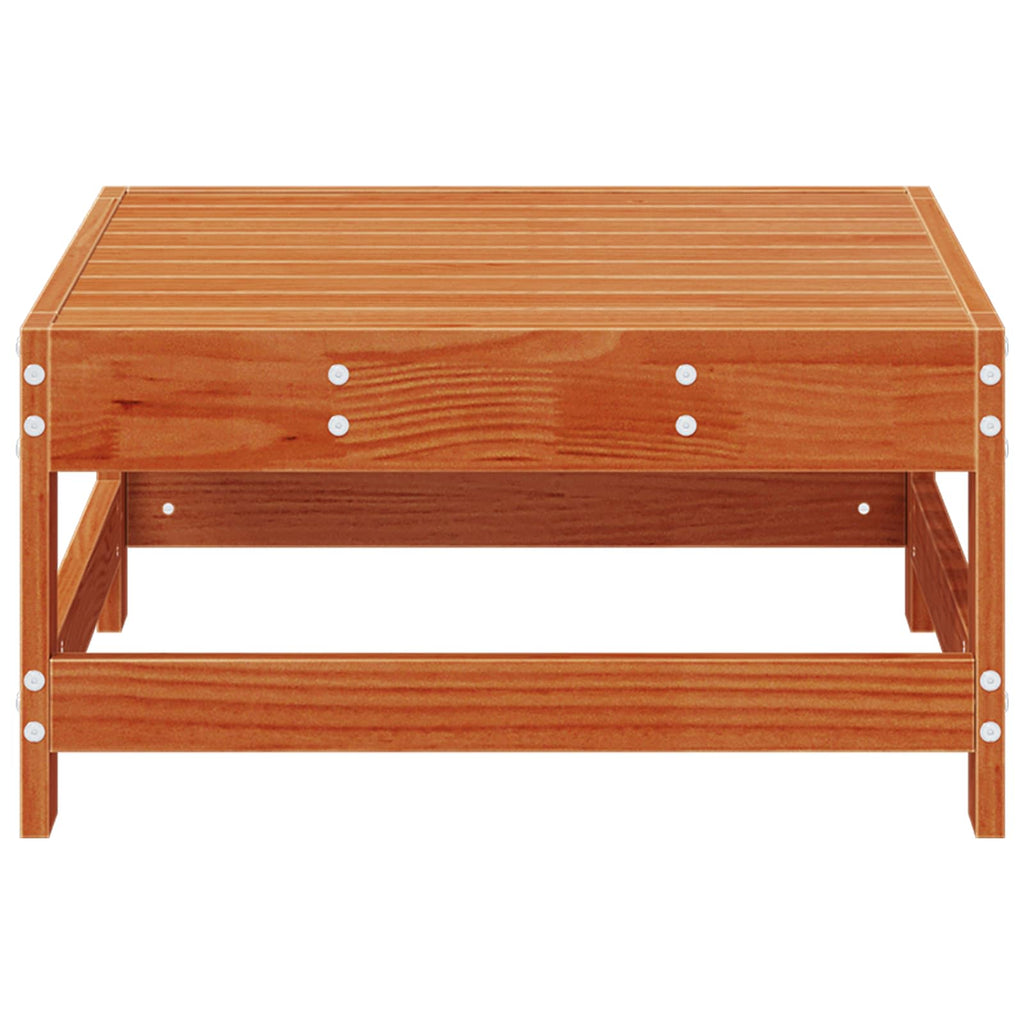 Gartenfußstütze Massives Kiefernholz Wachsbraun 62 x 62 x 32 cm