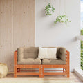 Gartenecksofa Massives Kiefernholz Wachsbraun