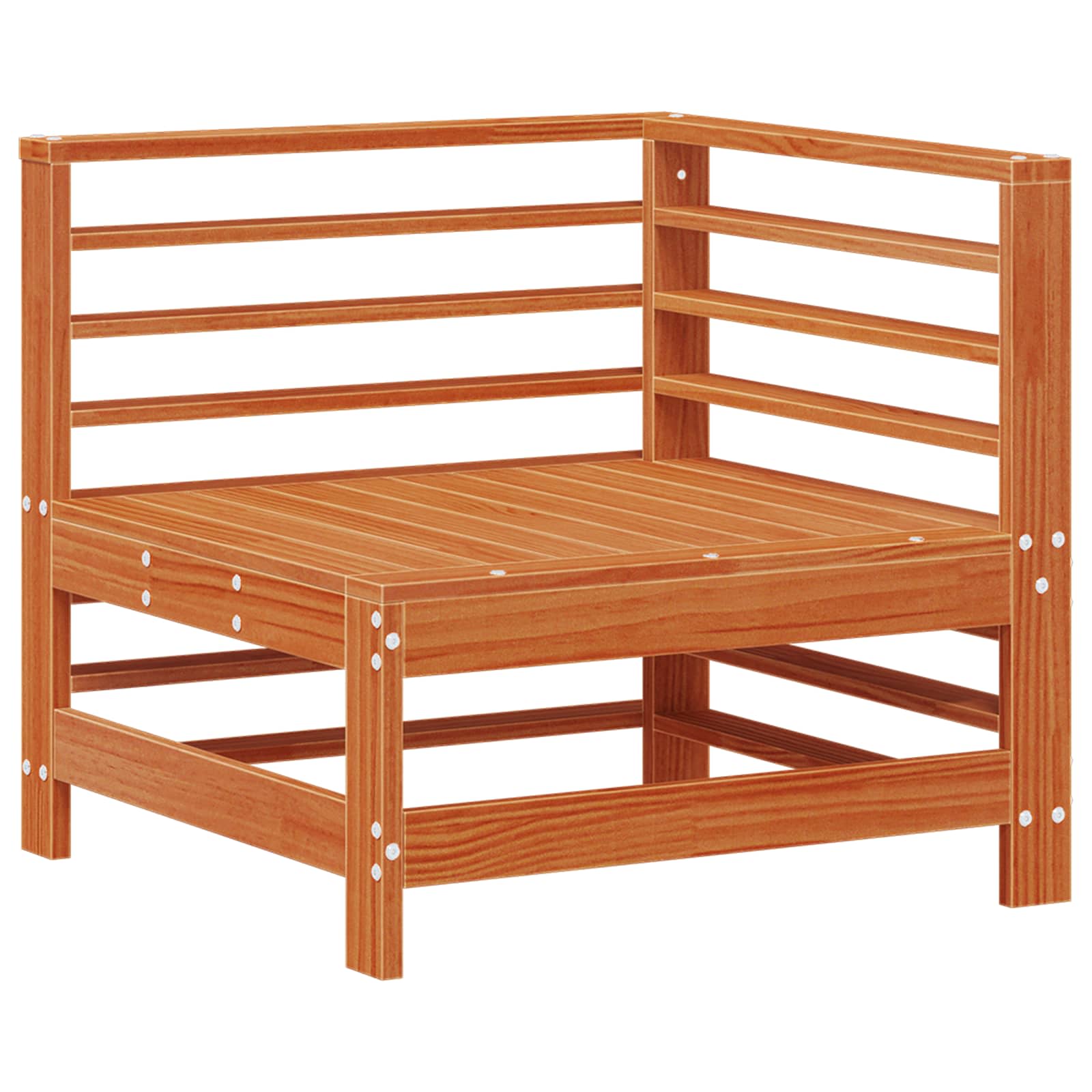 Sectional Sofa Einheiten 3 Stück Wachsbraun