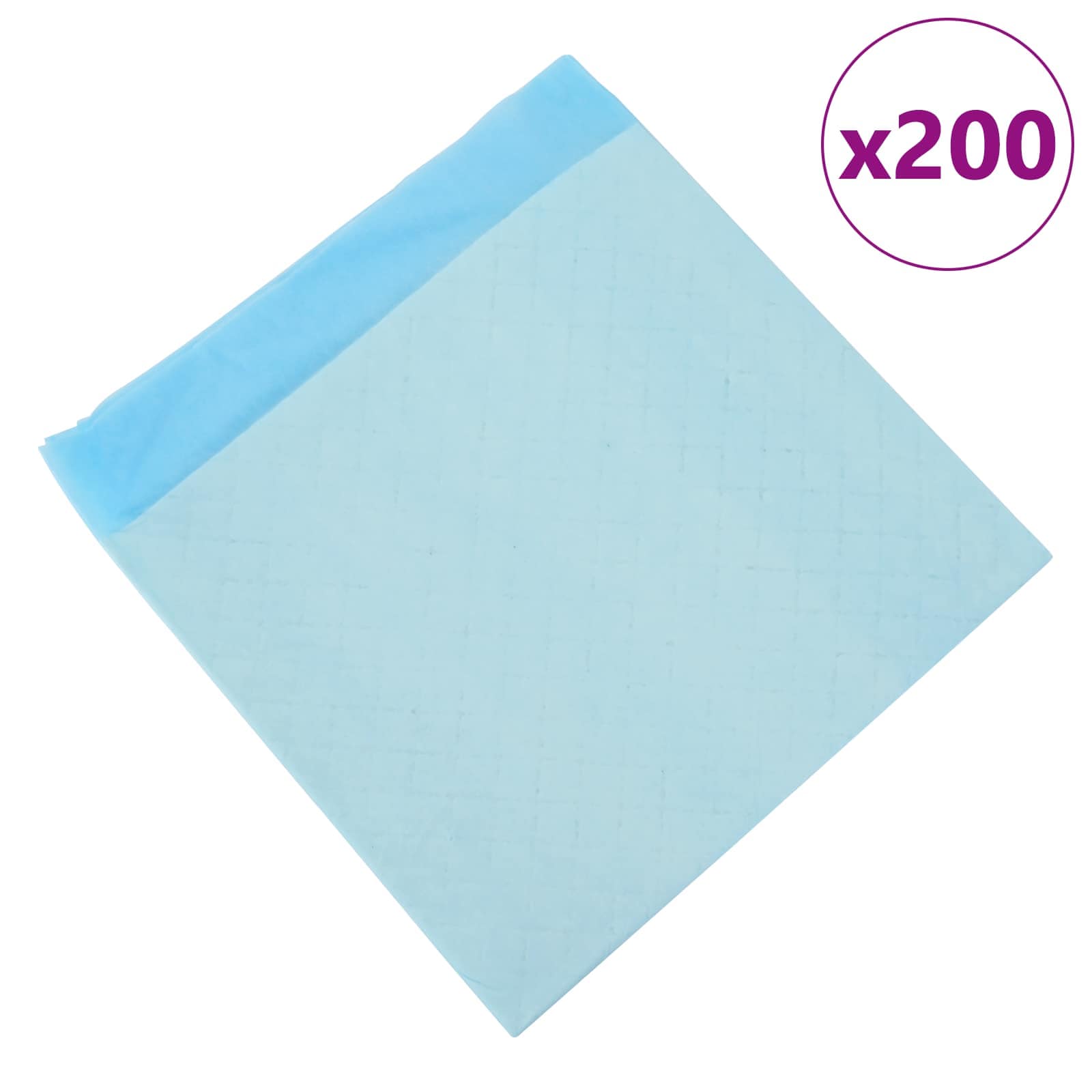 Vliesstoff Haustier Trainingspad 200 pcs Blau und Weiß