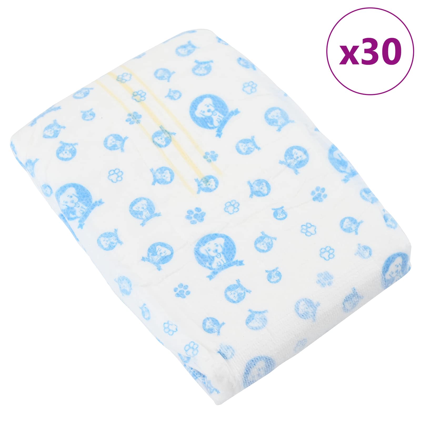 Einweg-Hundewindel für Rüden 30 pcs Weiß L