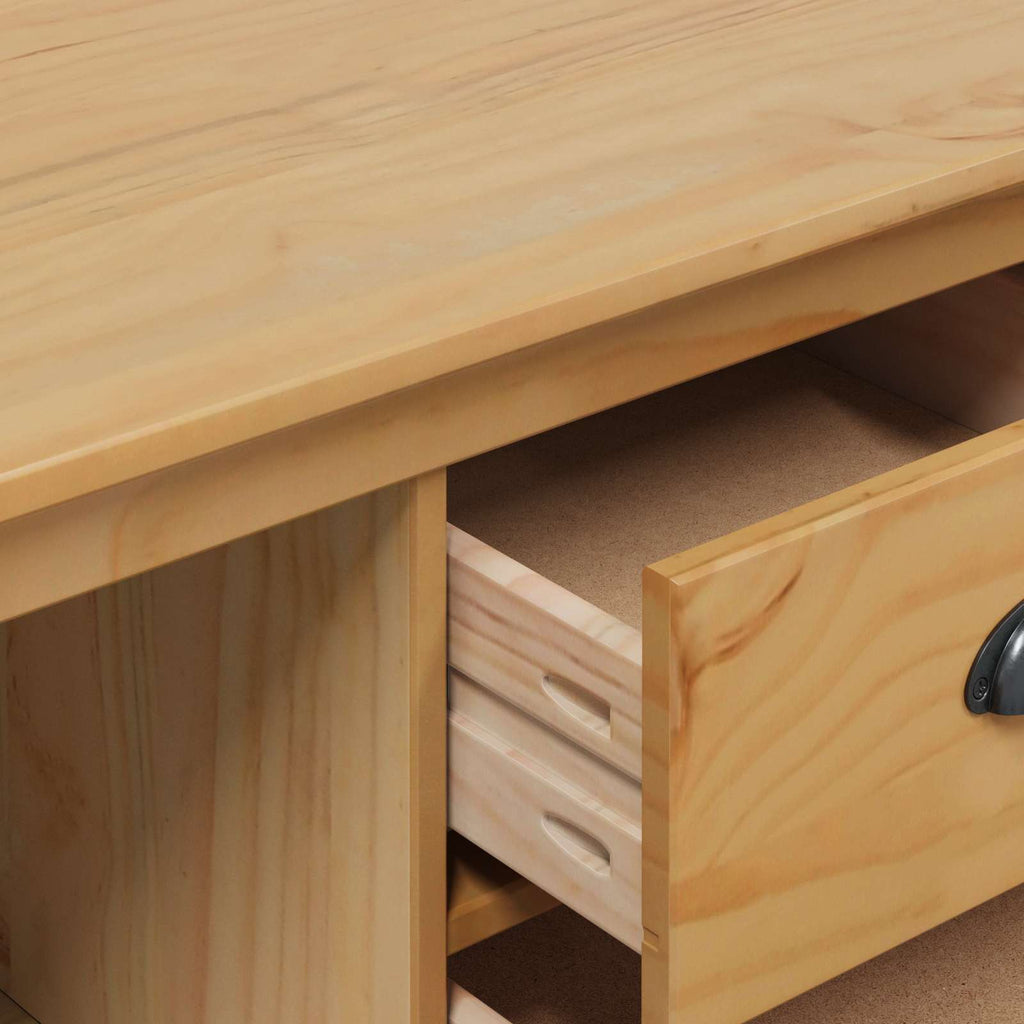 Sideboard HILL Honigbraun 154 x 40 x 80 cm Massives Kiefernholz