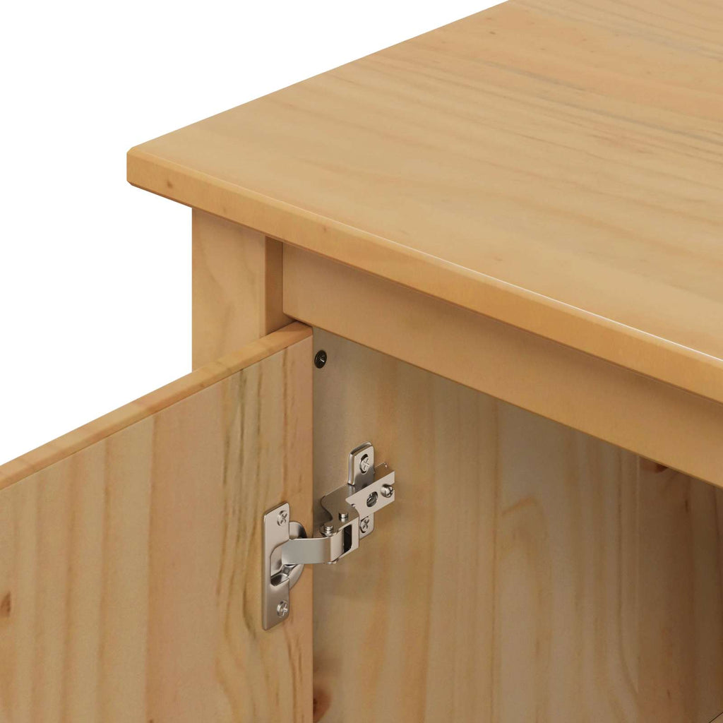Sideboard HILL Honigbraun 154 x 40 x 80 cm Massives Kiefernholz