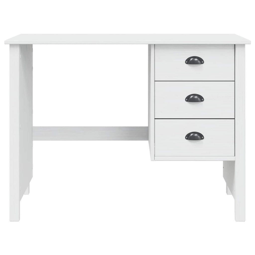 Schreibtisch mit Schubladen HILL Weiß 100 x 45 x 74 cm