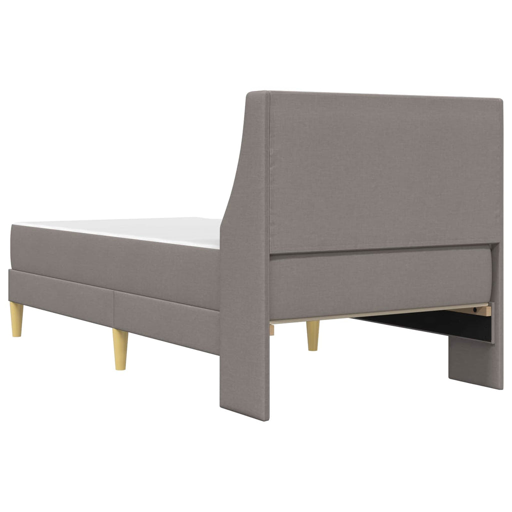 Bettgestell mit Matratze Taupe 80x 200 cm Polyester