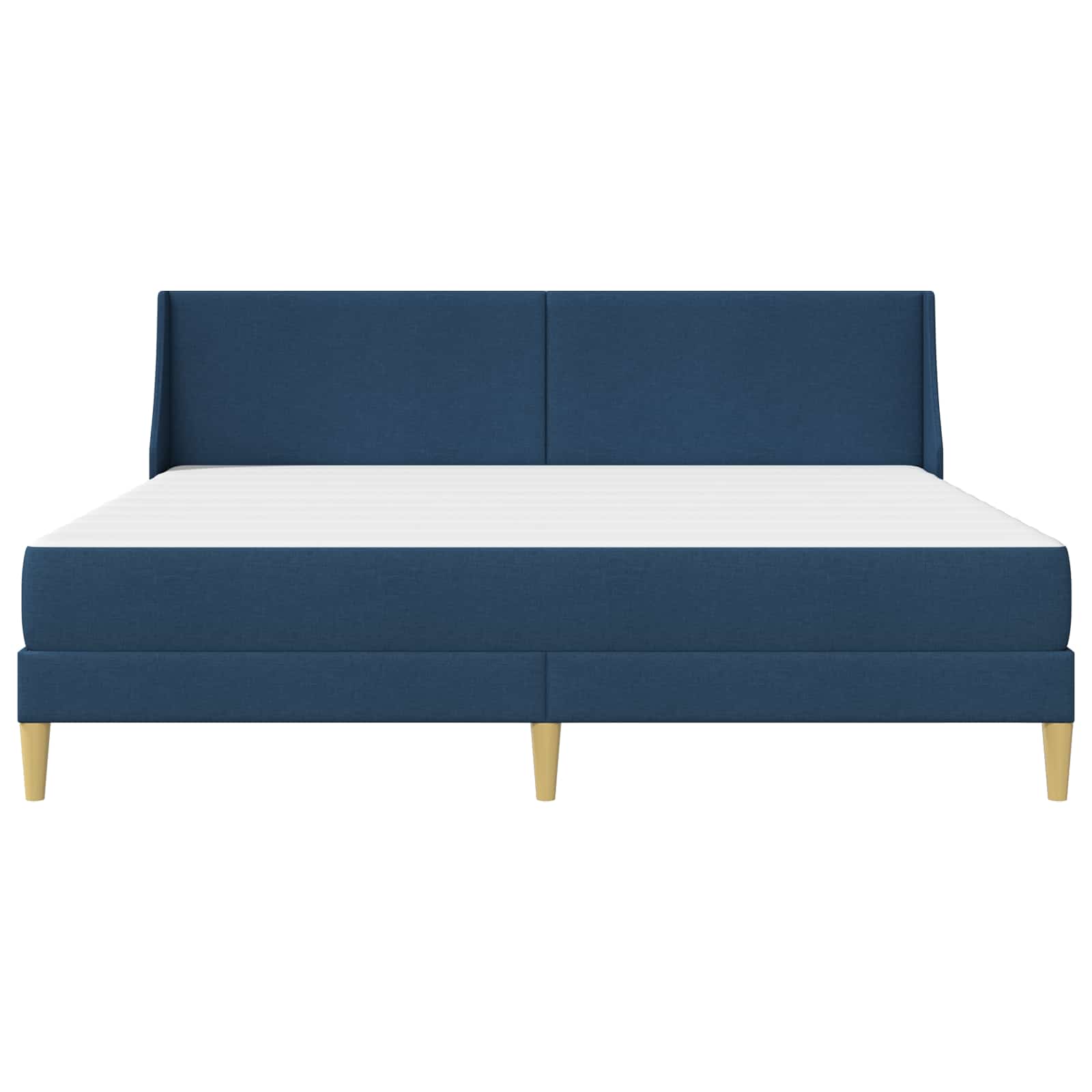 Bettgestell mit Matratze Blau 180 x 200 cm Polyester