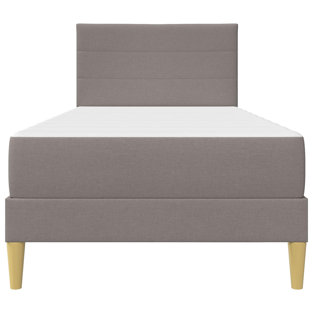 Bettrahmen Taupe 90 x 190 cm Polyester