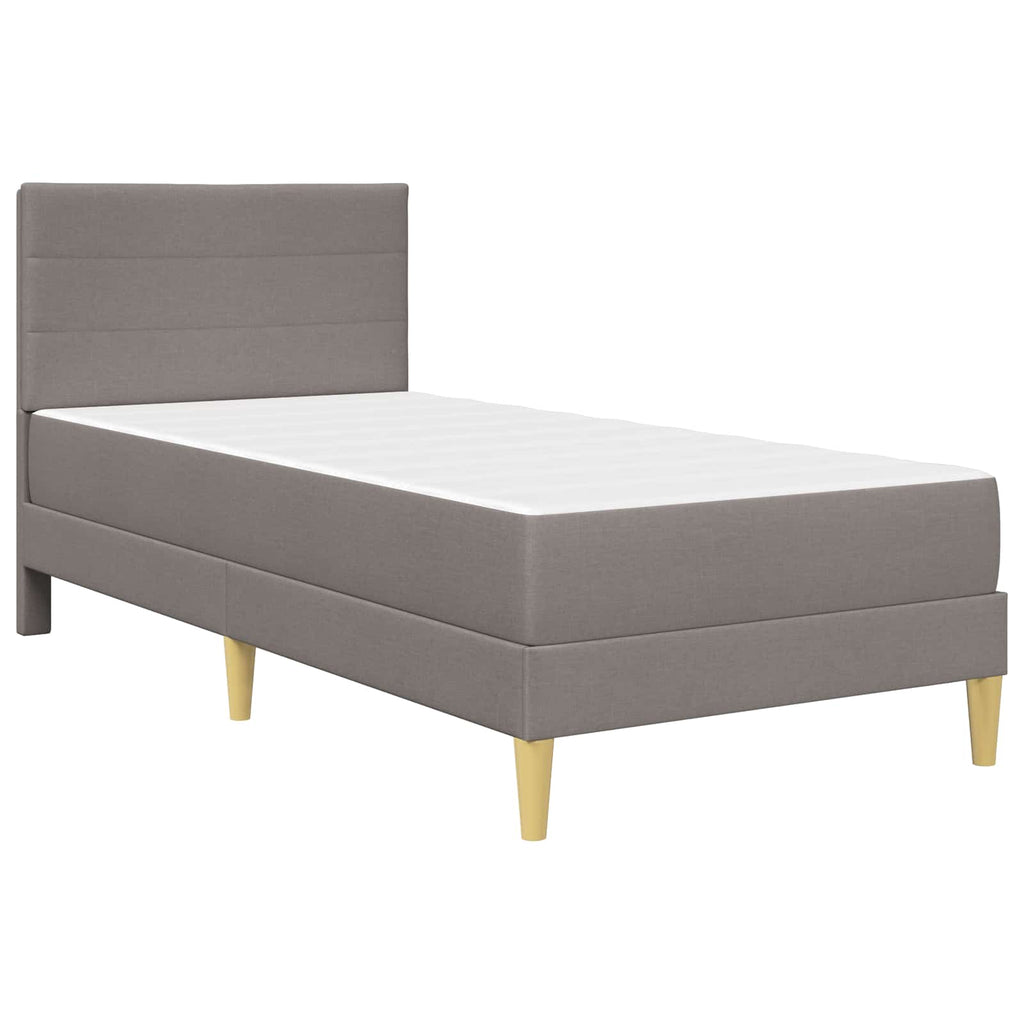 Bettrahmen Taupe 90 x 200 cm Polyester