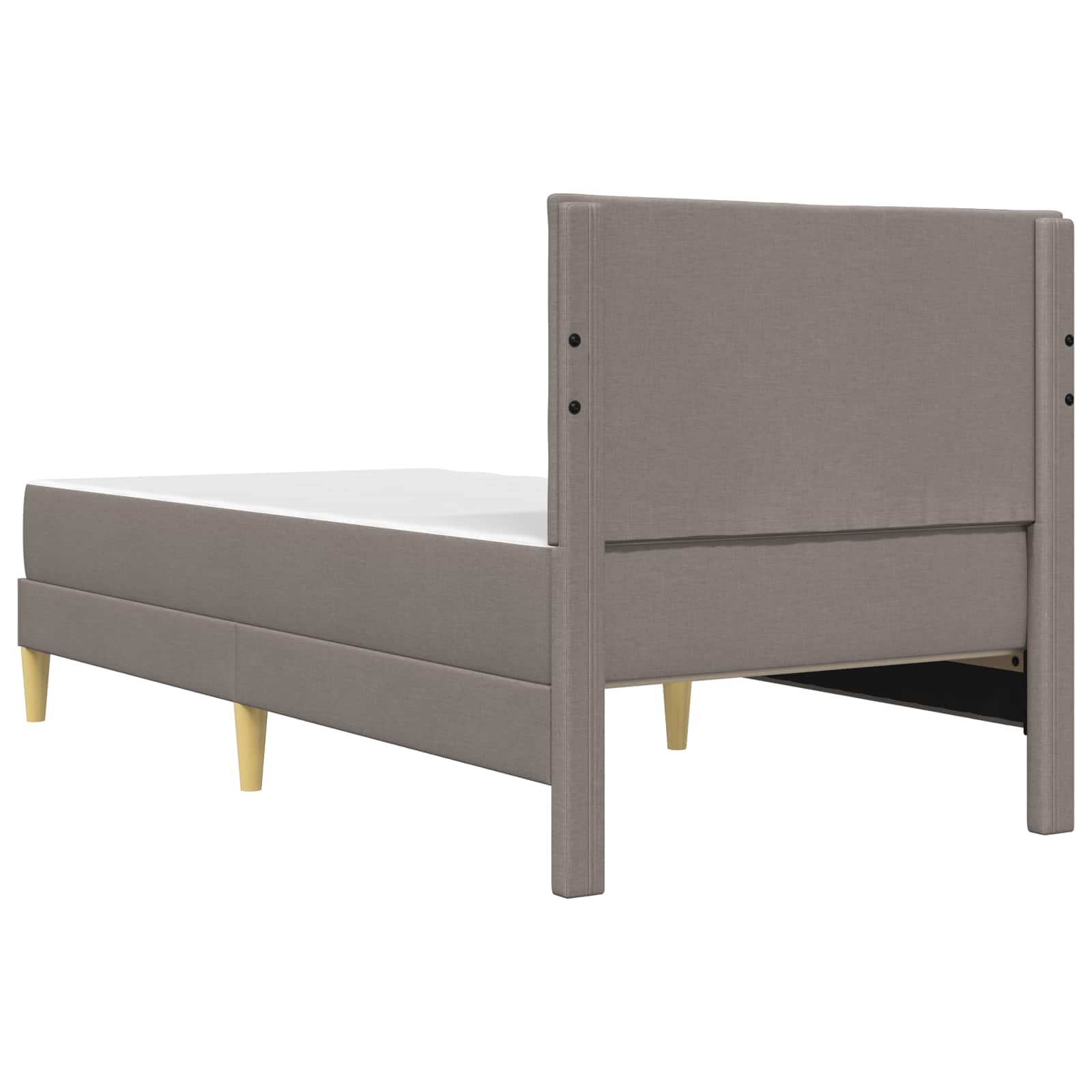 Bettrahmen Taupe 90 x 200 cm Polyester