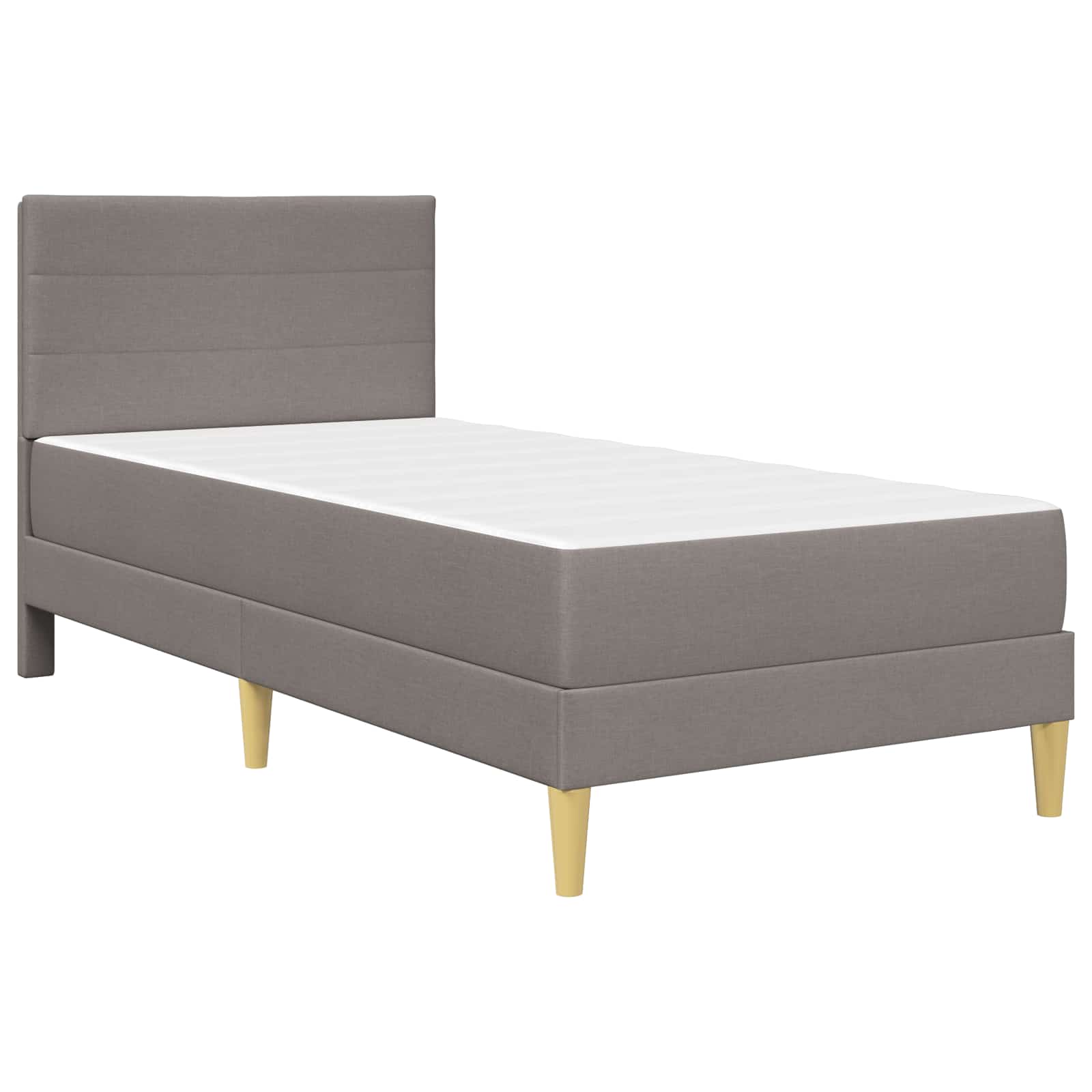 Bettrahmen Taupe 100 x 200 cm Polyester