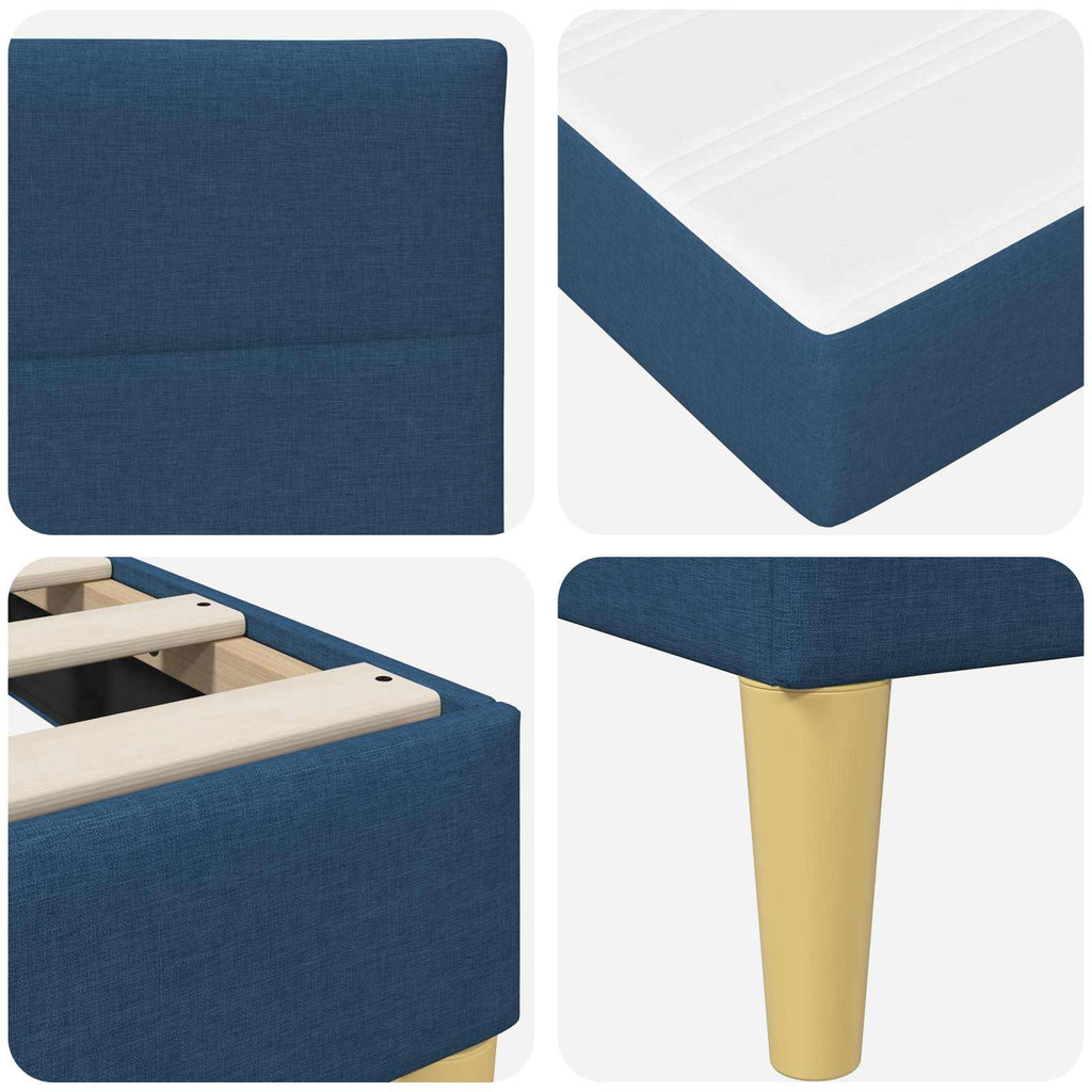 Bettrahmen Blau 100 x 200 cm Polyester