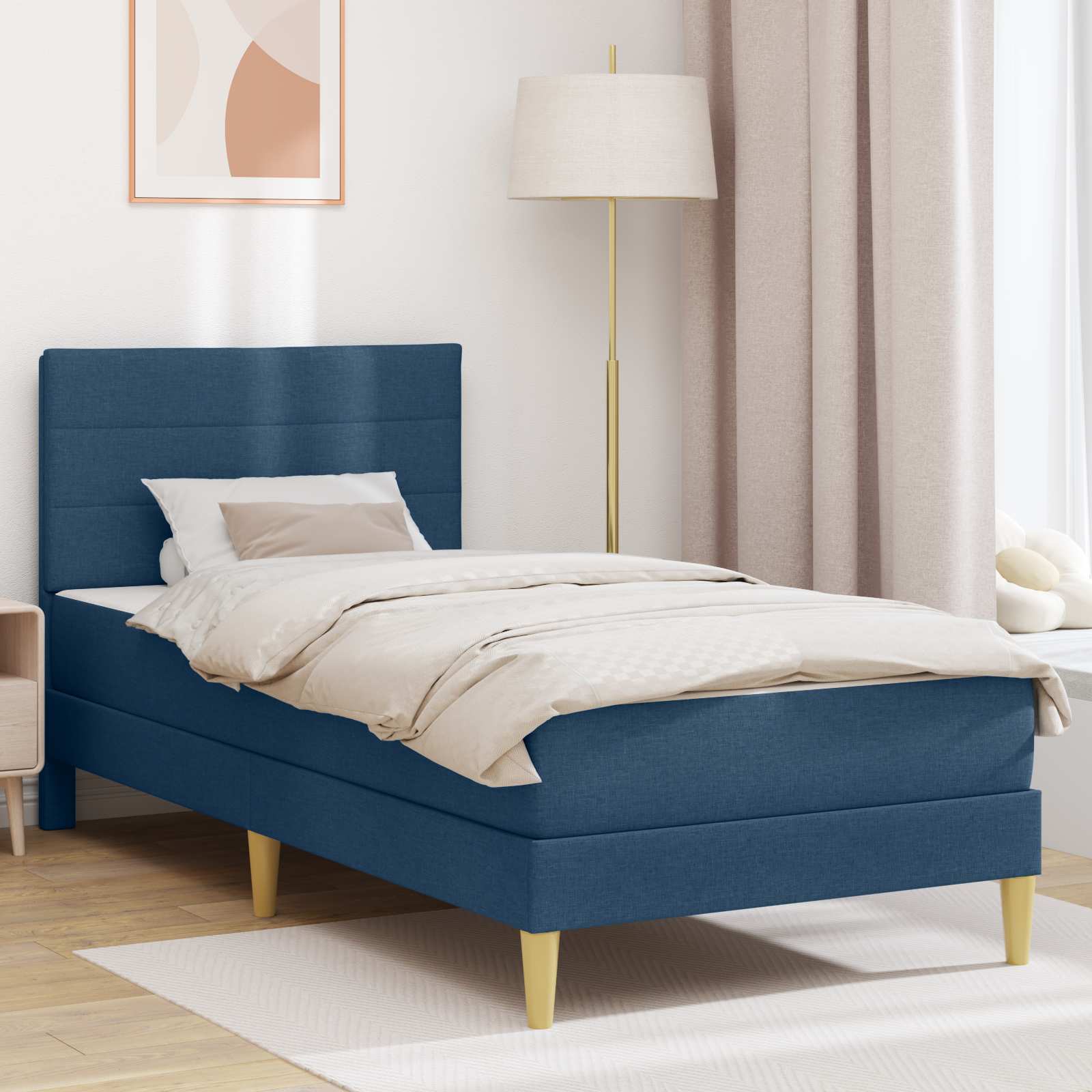 Bettrahmen Blau 100 x 200 cm Polyester