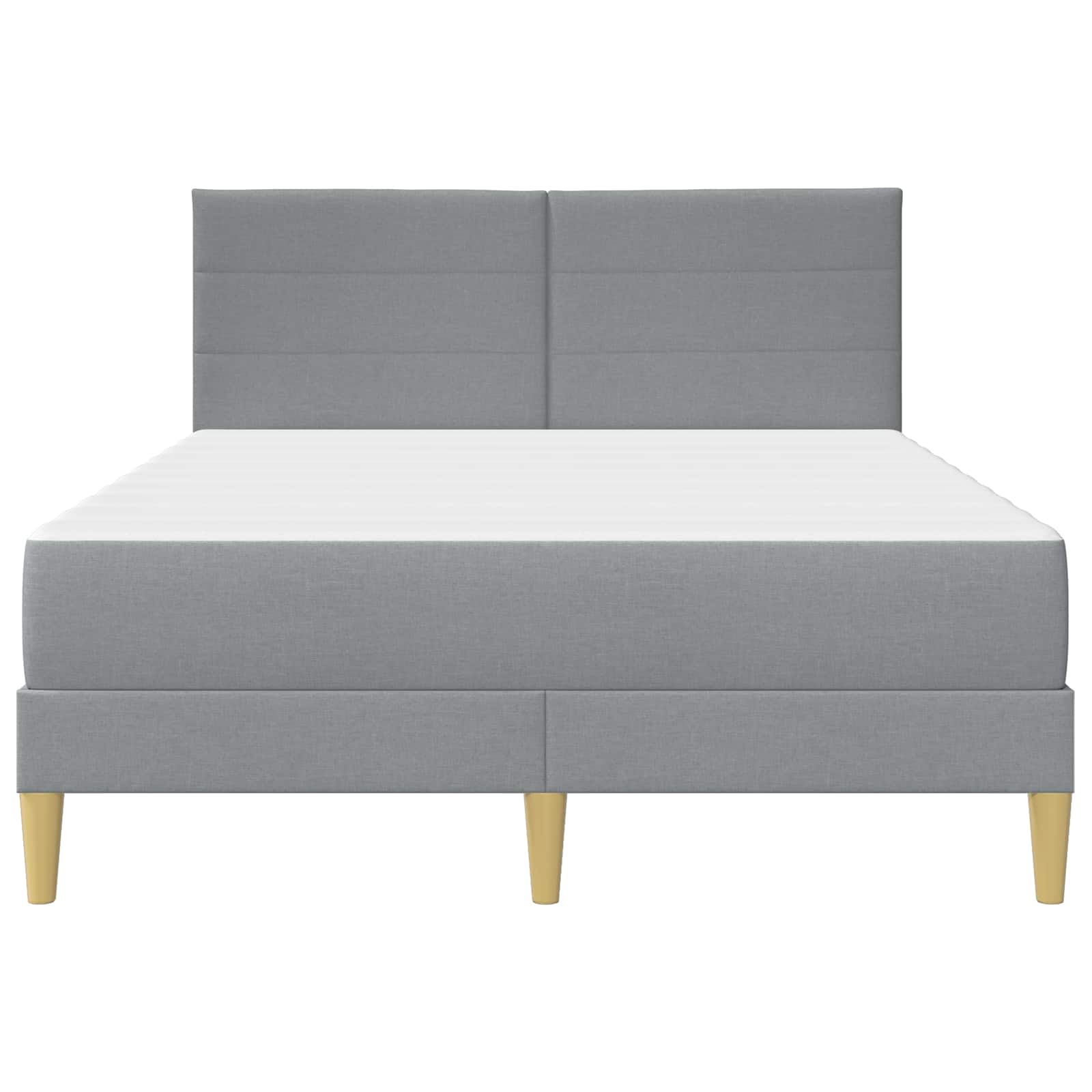 Bettrahmen vidaXL Bettrahmen Hellgrau 120 x 190 cm Polyester