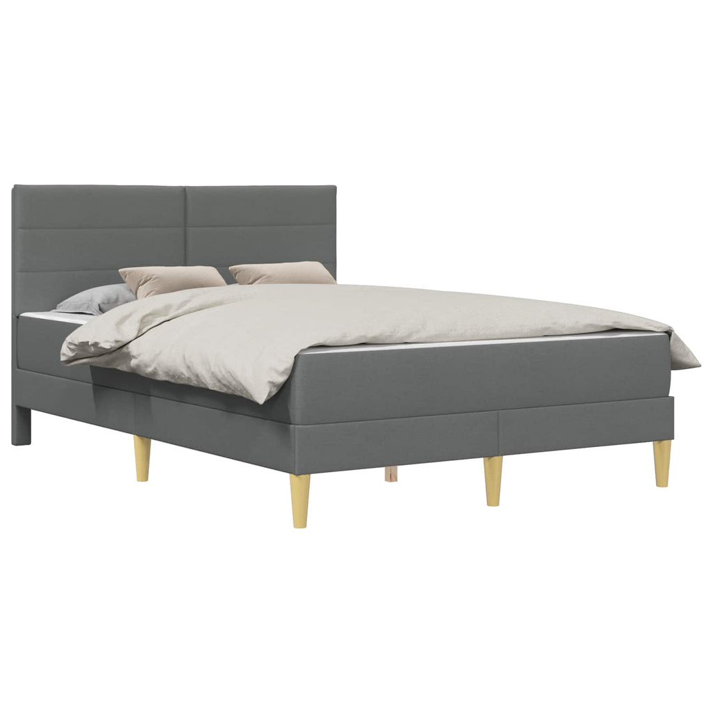 Bettrahmen Dunkelgrau 120 x 190 cm Polyester