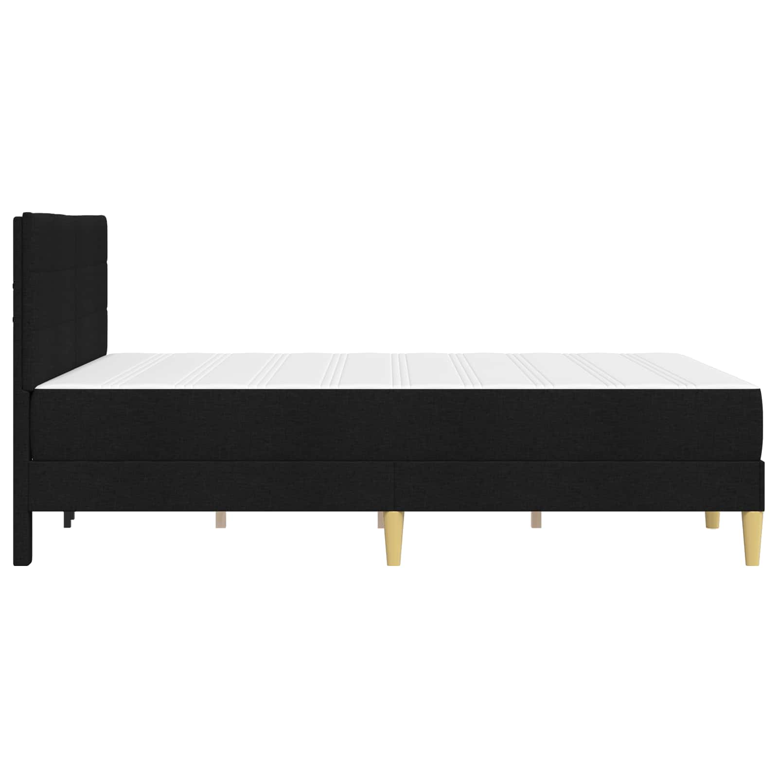 Bettrahmen Schwarz 120 x 190 cm Polyester