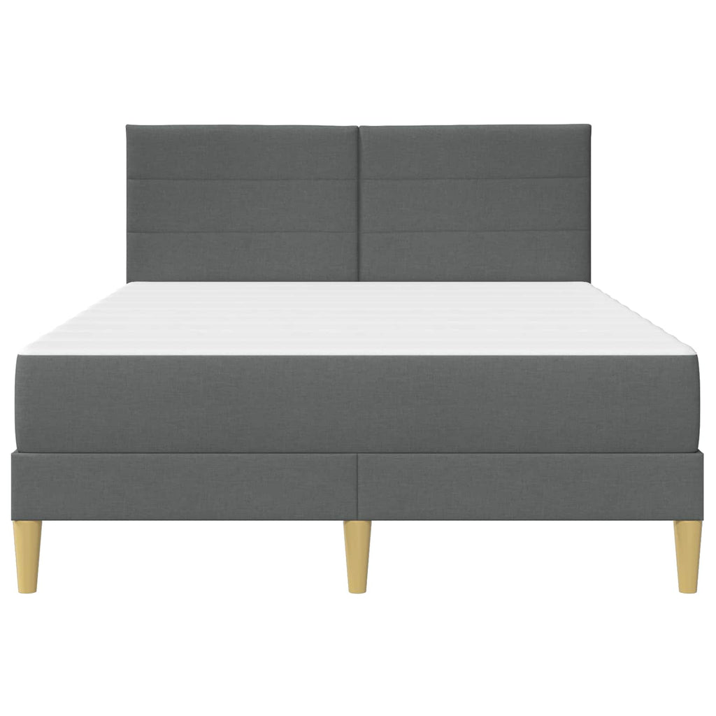 Bettrahmen Dunkelgrau 120 x 200 cm Polyester
