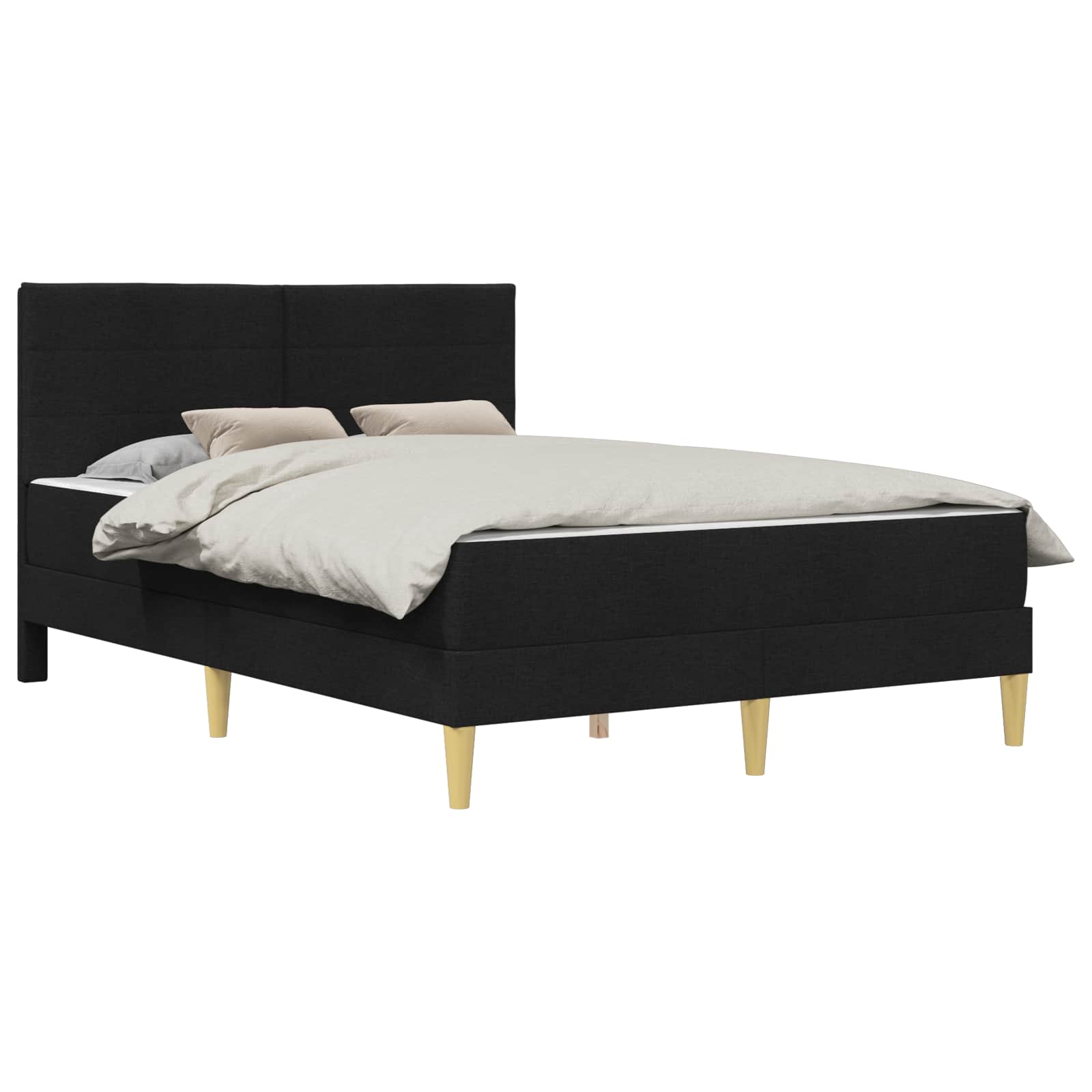 Bettrahmen Schwarz 120 x 200 cm Polyester