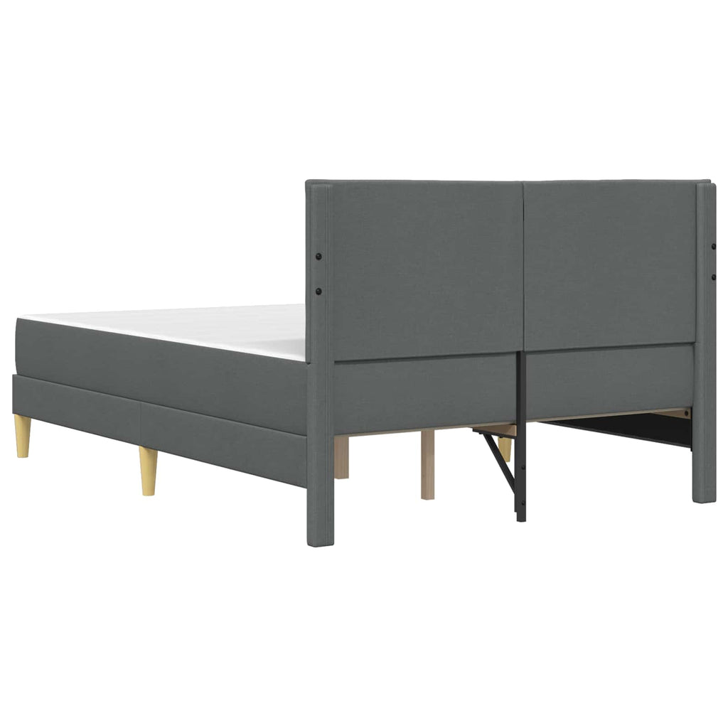 Bettrahmen Dunkelgrau 140 x 190 cm Polyester